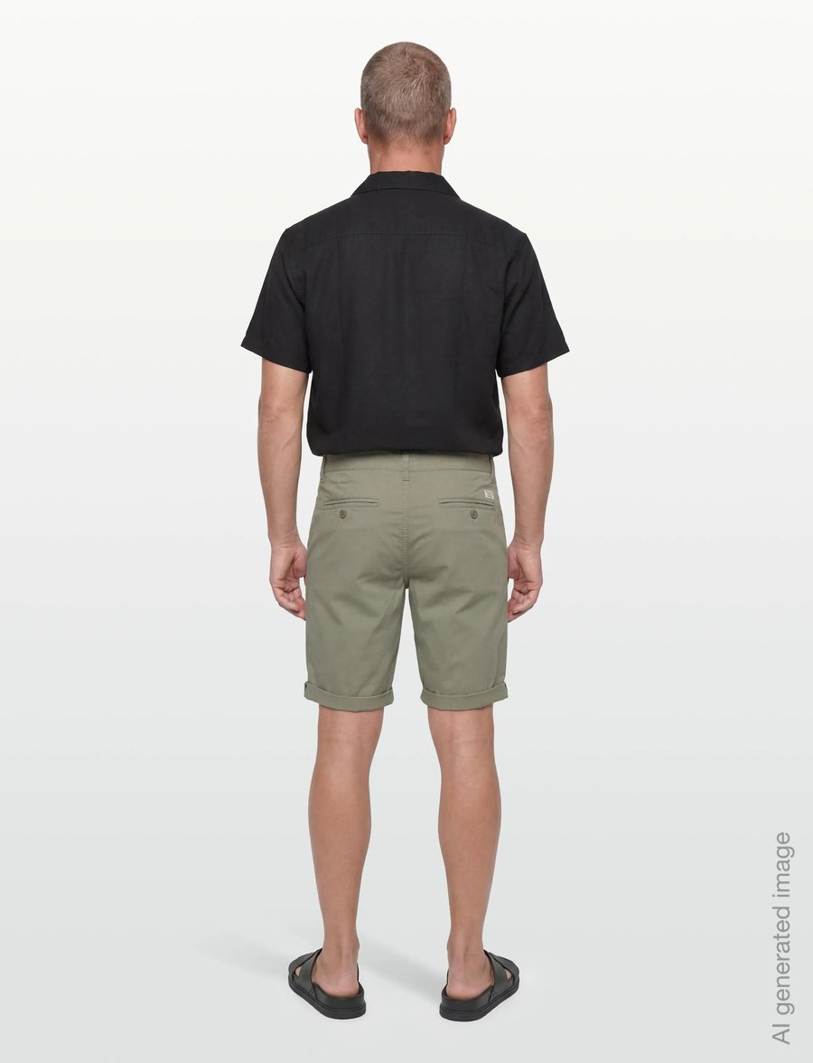 INDICODE - INCanva - lühikesed chino-püksid - sea spray - 4