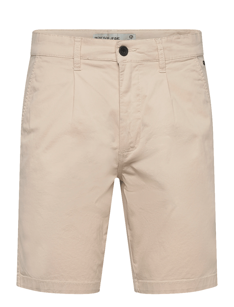 INDICODE - INSpring Pleat Shorts - chinos shorts - fog - 1
