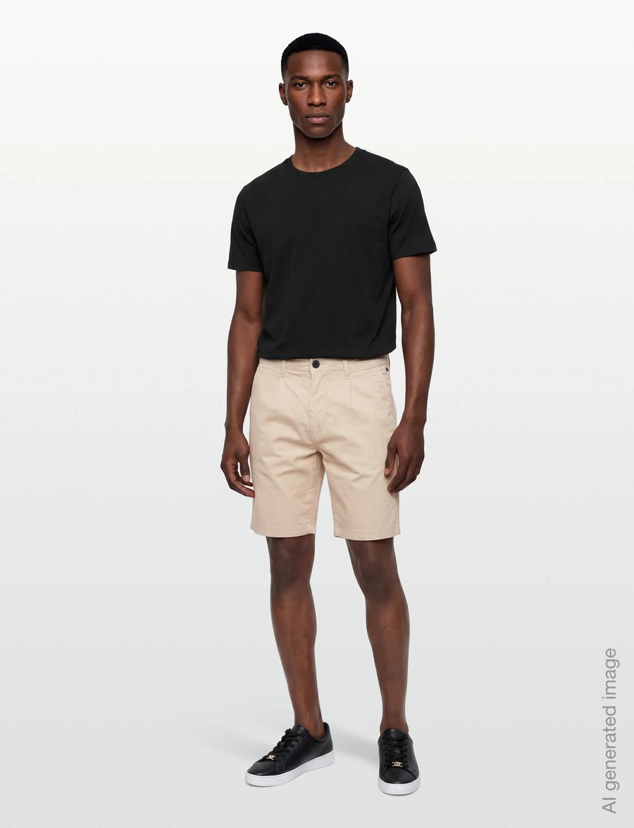 INDICODE - INSpring Pleat Shorts - chinos shorts - fog - 0