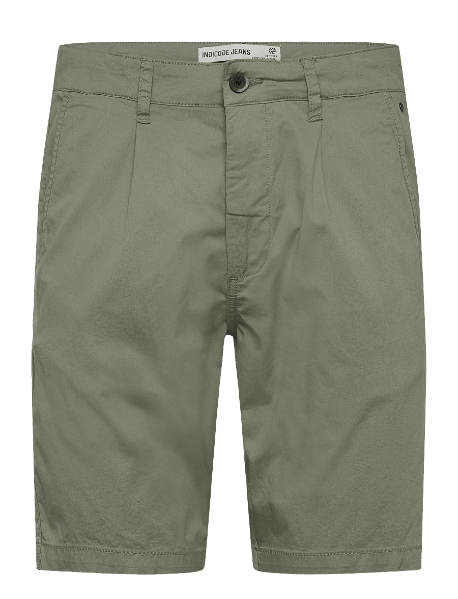 INDICODE - INSpring Pleat Shorts - chinos shorts - sea spray - 1