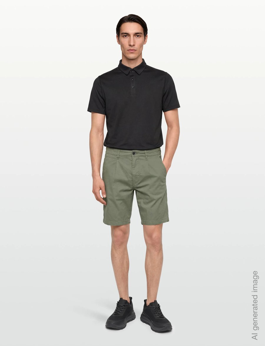 INDICODE - INSpring Pleat Shorts - chinos shorts - sea spray - 0