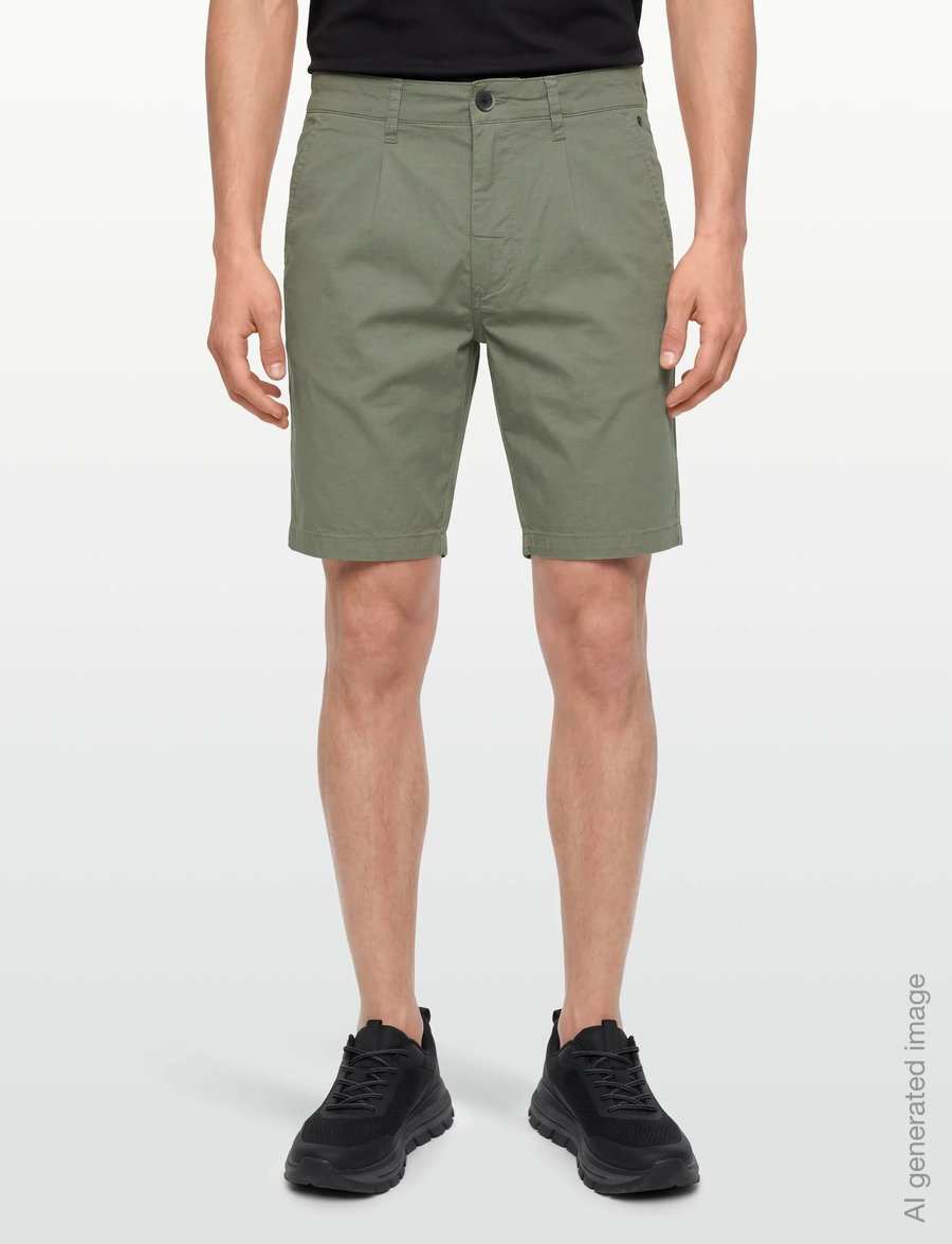 INDICODE - INSpring Pleat Shorts - chinos shorts - sea spray - 3