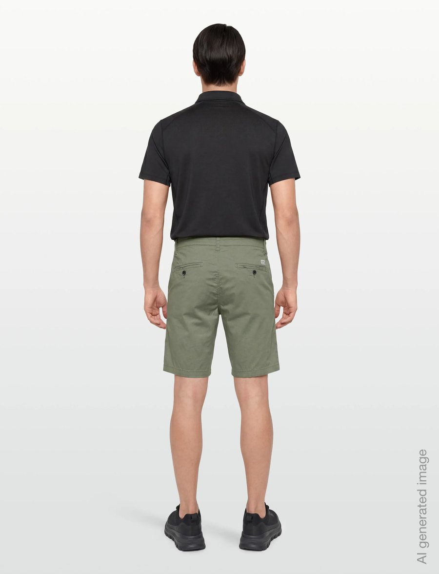 INDICODE - INSpring Pleat Shorts - chinos shorts - sea spray - 4