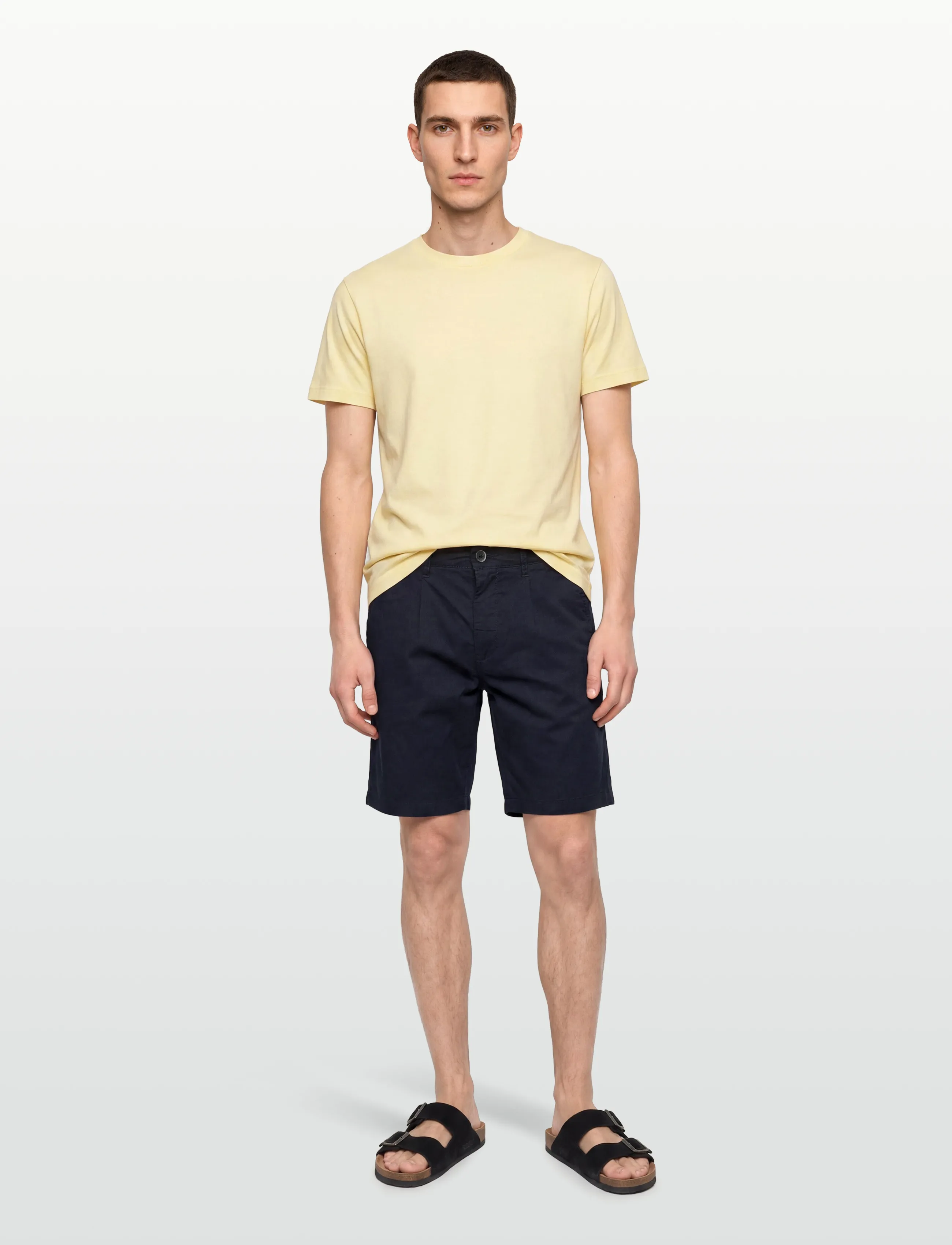 INDICODE - INSpring Pleat Shorts - chinos shorts - sky captain - 0
