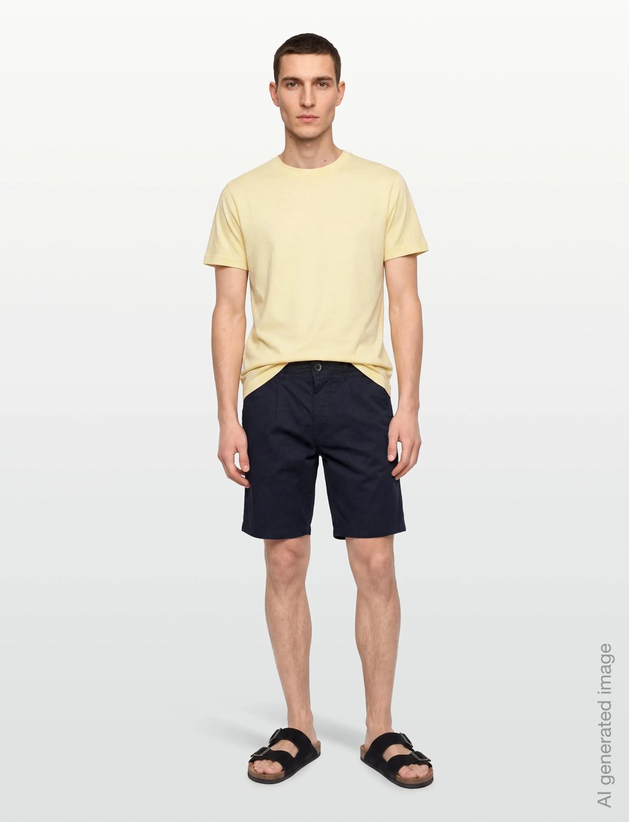 INDICODE - INSpring Pleat Shorts - chinos shorts - sky captain - 0