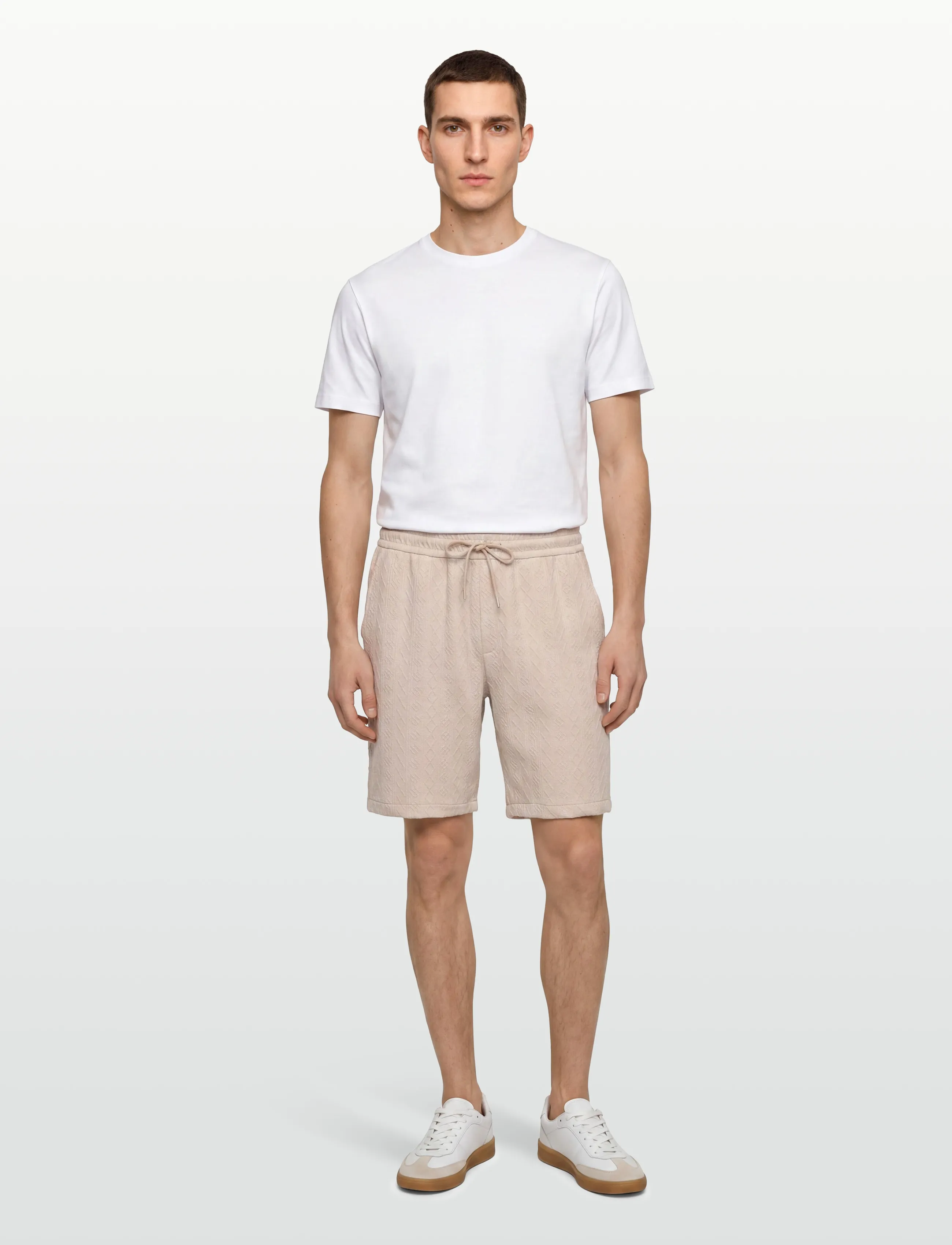 INDICODE INKobra Shorts - Sweat shorts - FOG / beige