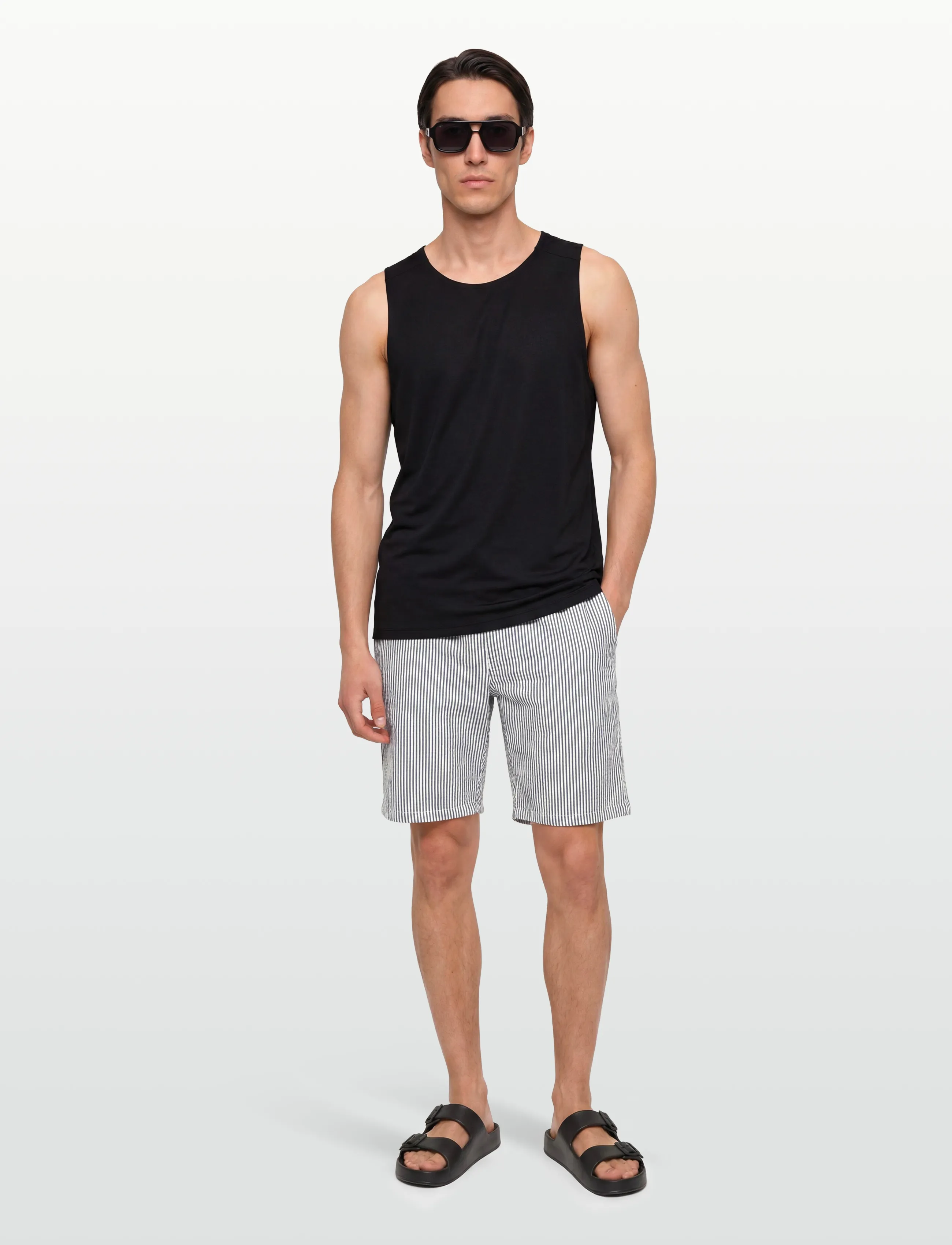 INDICODE Inlysti Shorts, M, White, Shorts > Afslappede Shorts, Herre