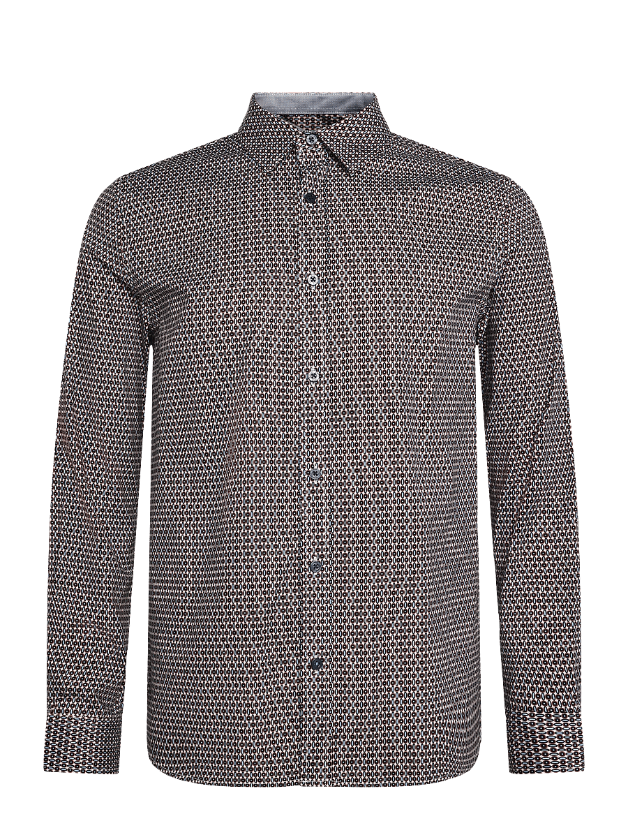 INDICODE - INLowrin - pattern shirts - blue shadow - 0