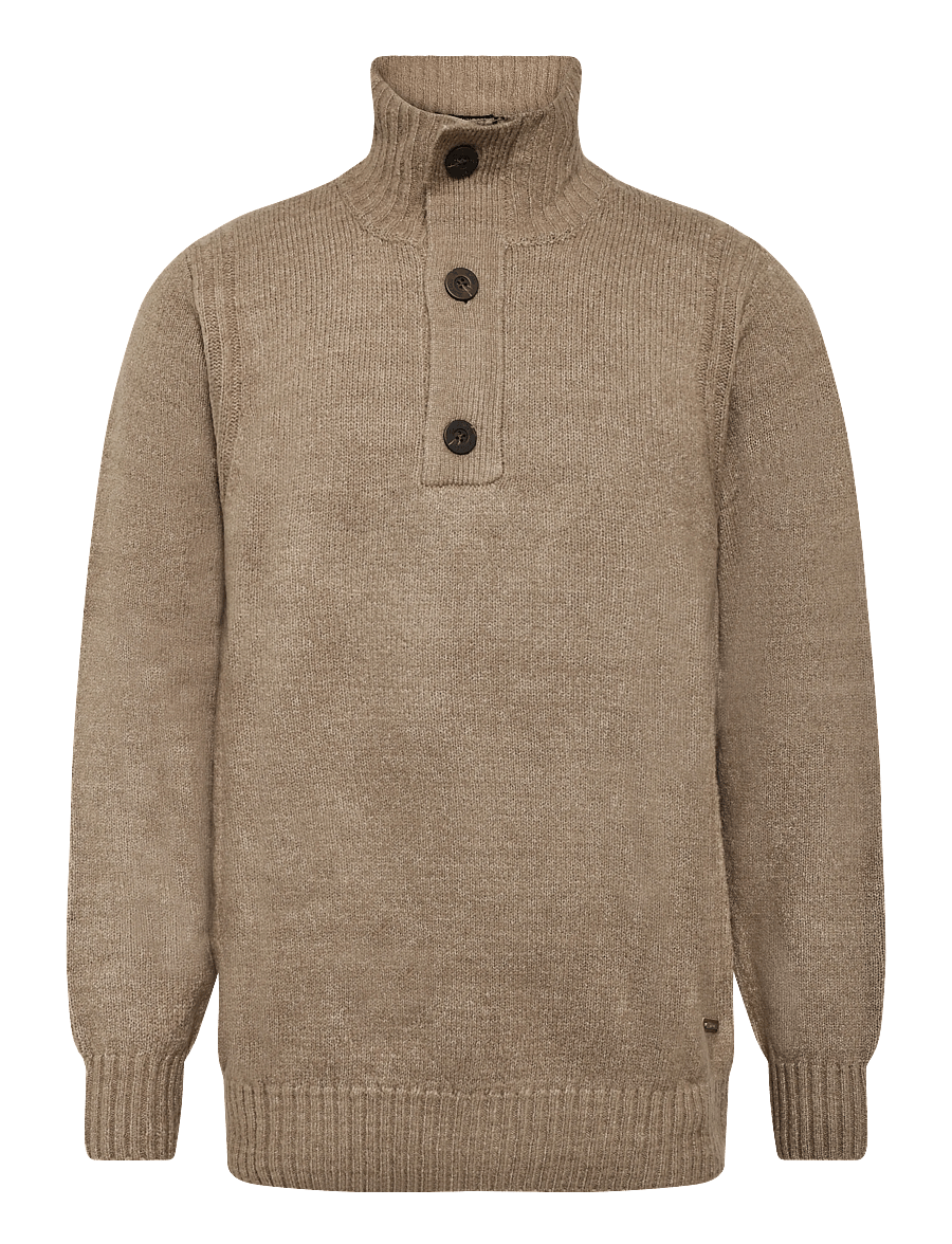 INDICODE - INVestdale ½ placket - pullover mit halbem reißverschluss - beige mix - 0