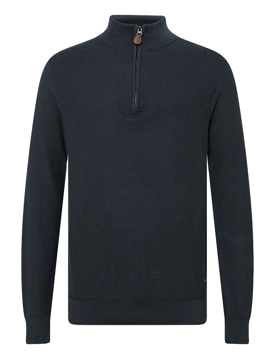 INDICODE - INJexmon ½ Zip - pullover mit halbem reißverschluss - dark slate - 0