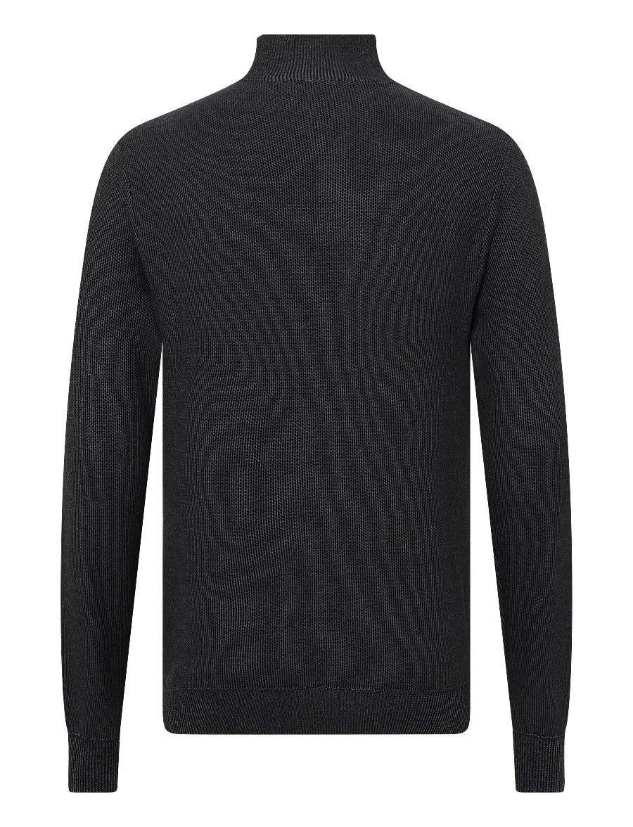 INDICODE - INJexmon ½ Zip - pullover mit halbem reißverschluss - jet black - 1