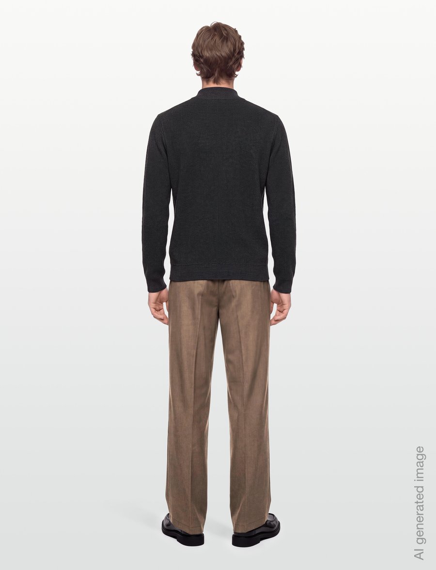 INDICODE - INJexmon ½ Zip - pullover mit halbem reißverschluss - jet black - 4