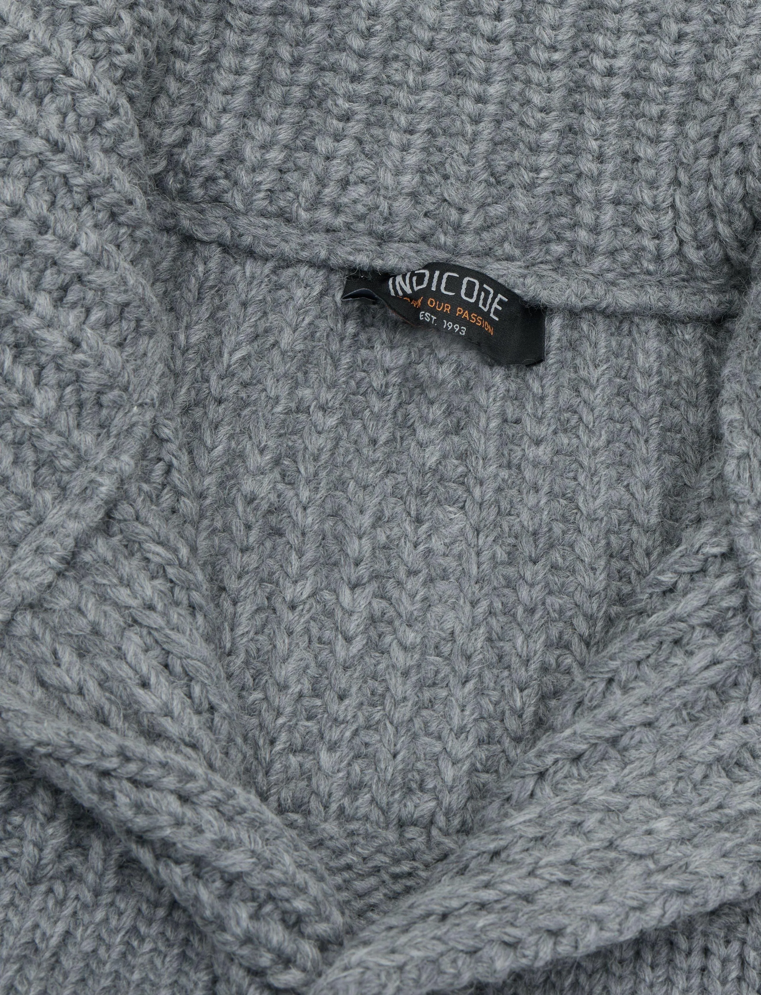 INDICODE - INThornstone - strickjacken - grey mix - 2