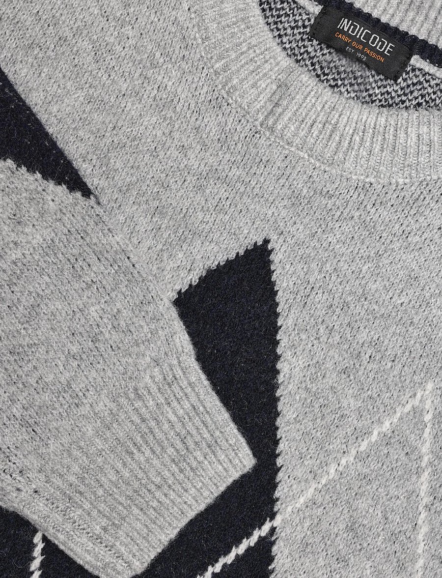 INDICODE - INBranmon - round necks - lt grey mix - 2