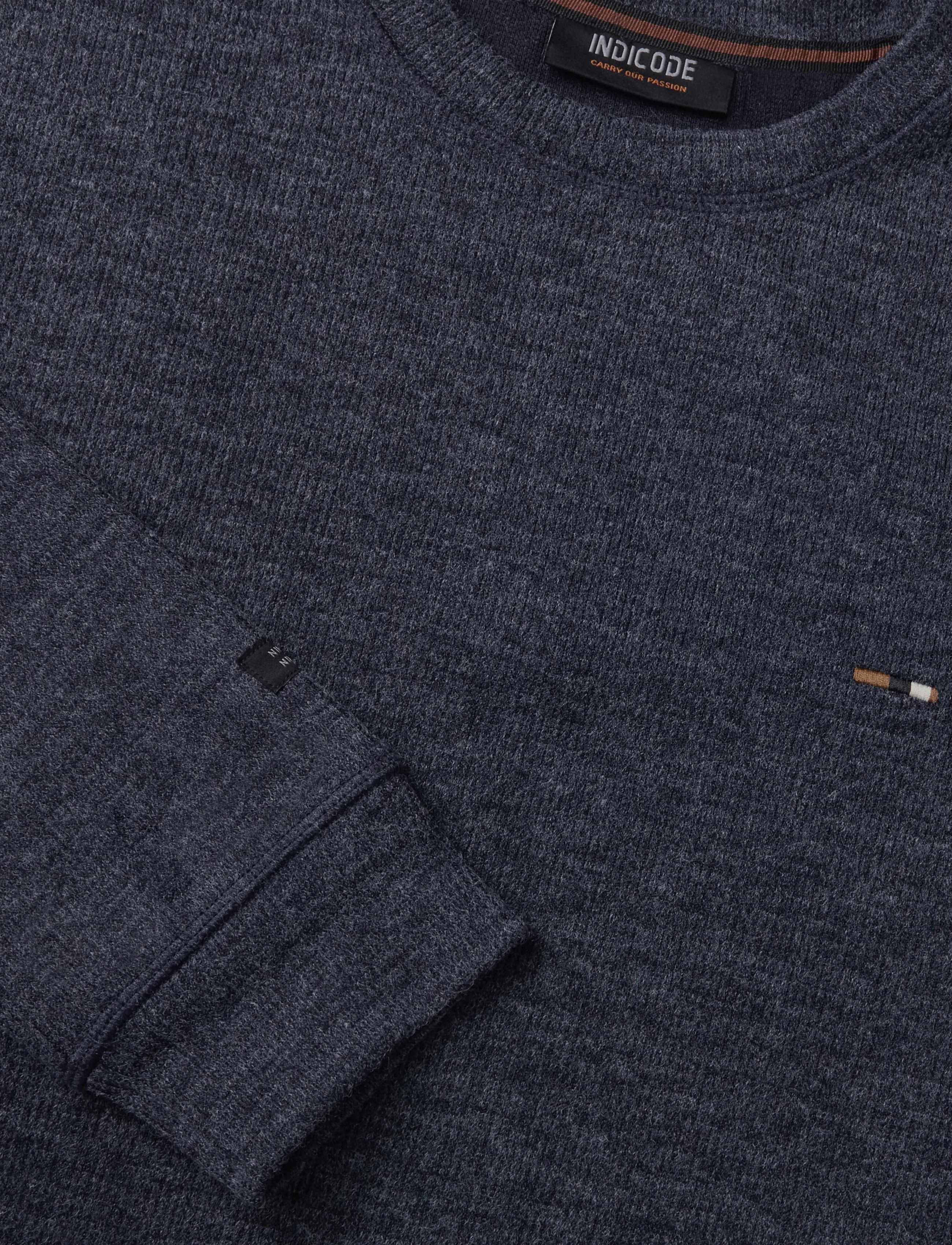 INDICODE - INDorburn O-Neck - sweatshirts - navy mix - 2
