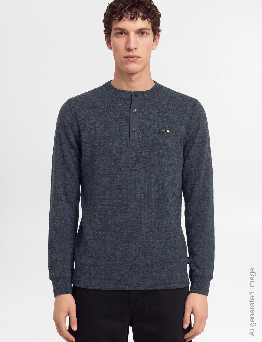 INDICODE - INDorburn Grandad - dressipluusid - navy mix - 3