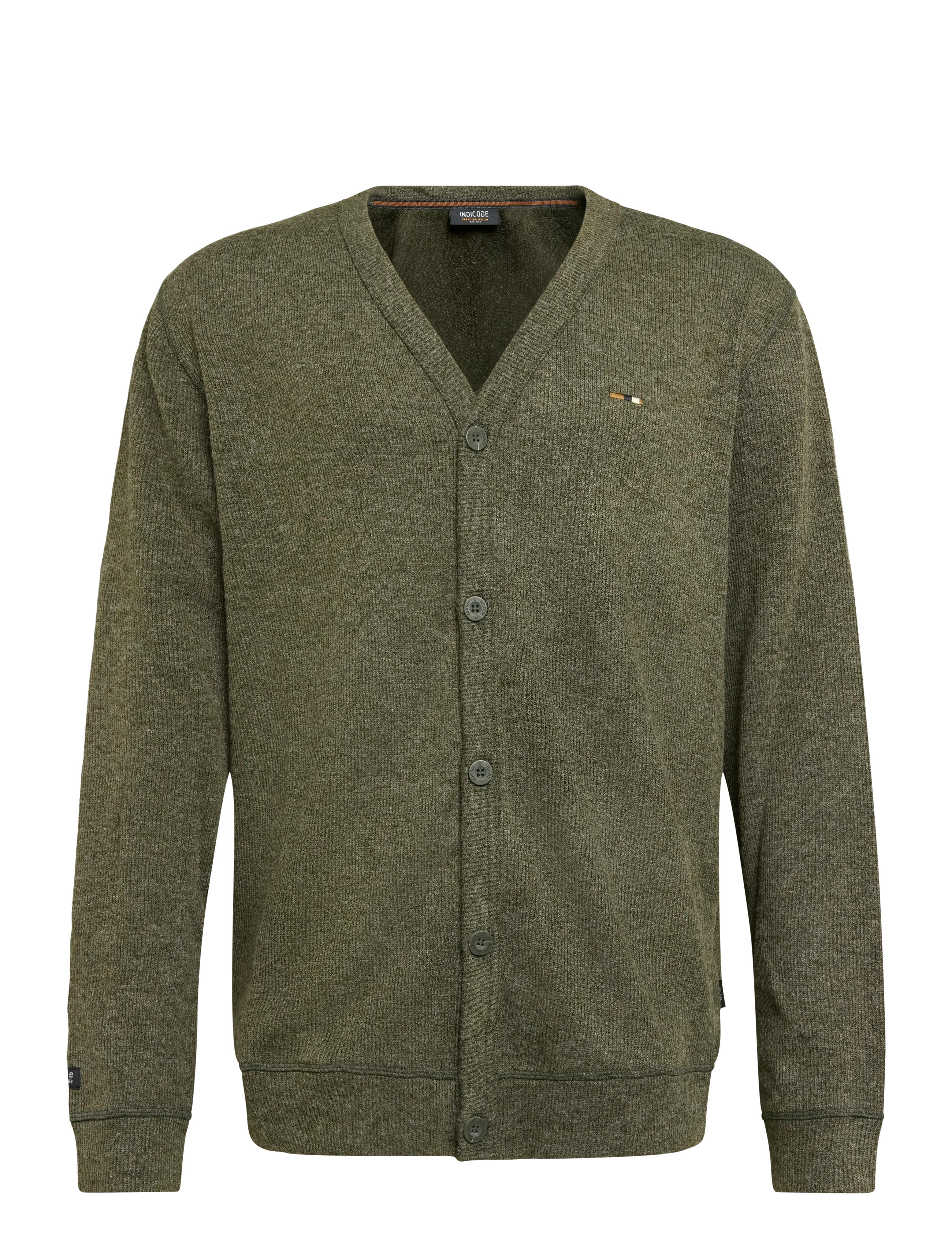 INDICODE INDorburn Cardigan - Kleidung - ARMY MIX / khaki/green