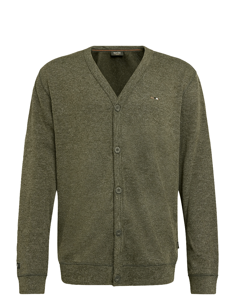 INDICODE - INDorburn Cardigan - strickjacken - army mix - 0