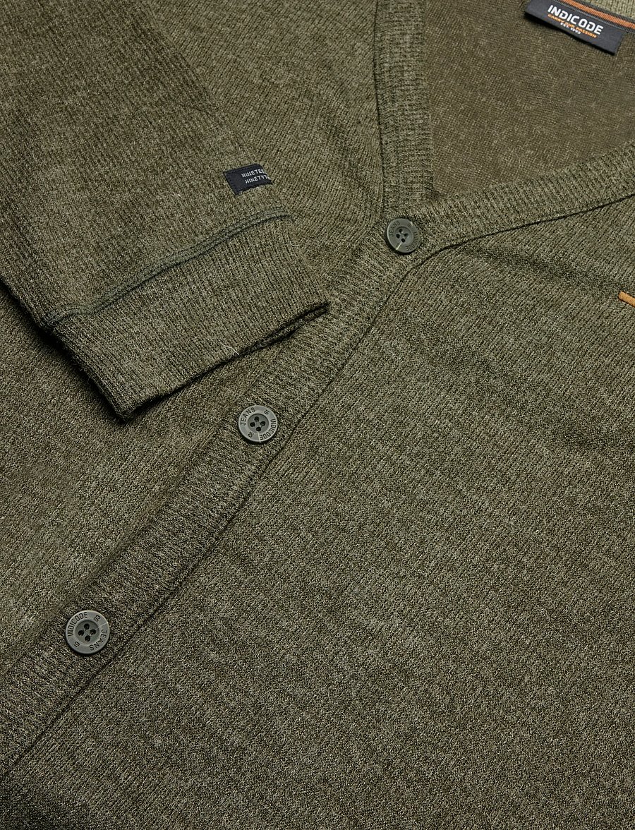 INDICODE - INDorburn Cardigan - strickjacken - army mix - 2