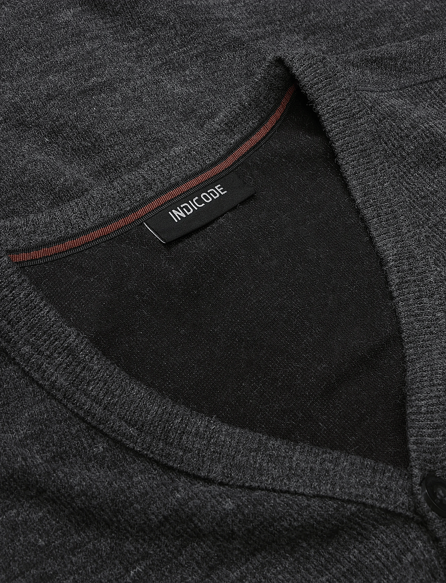 INDICODE - INDorburn Cardigan - cardigans - black mix - 2
