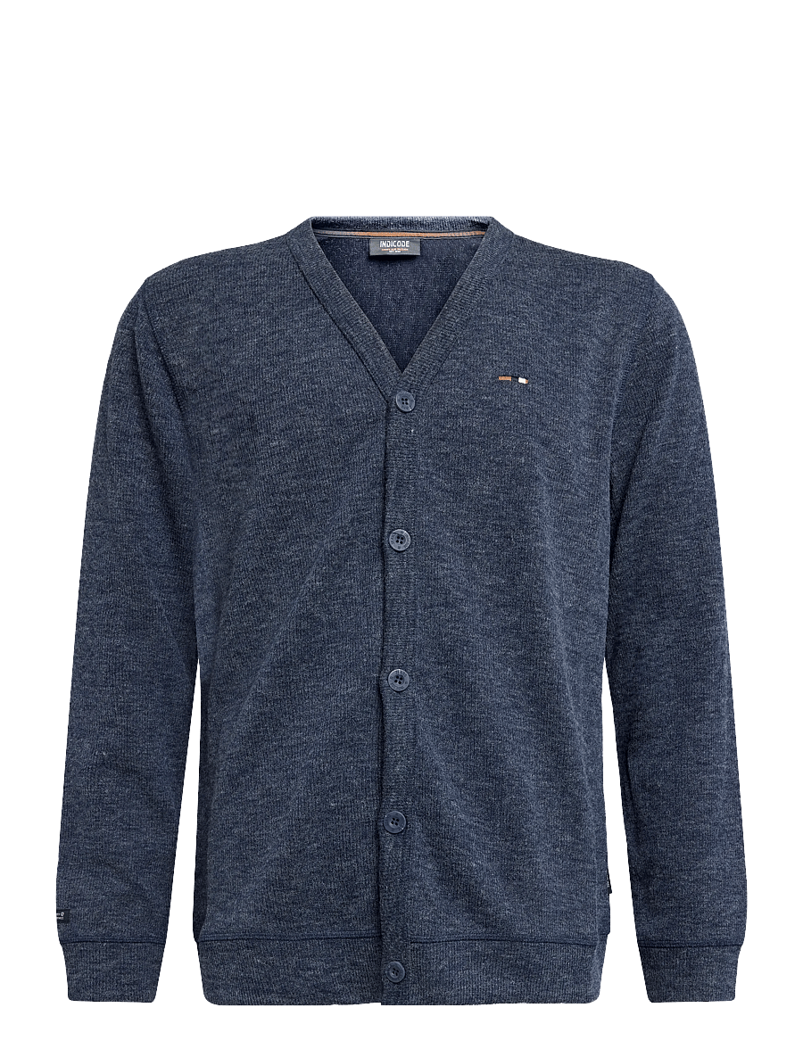INDICODE - INDorburn Cardigan - strickjacken - navy mix - 0