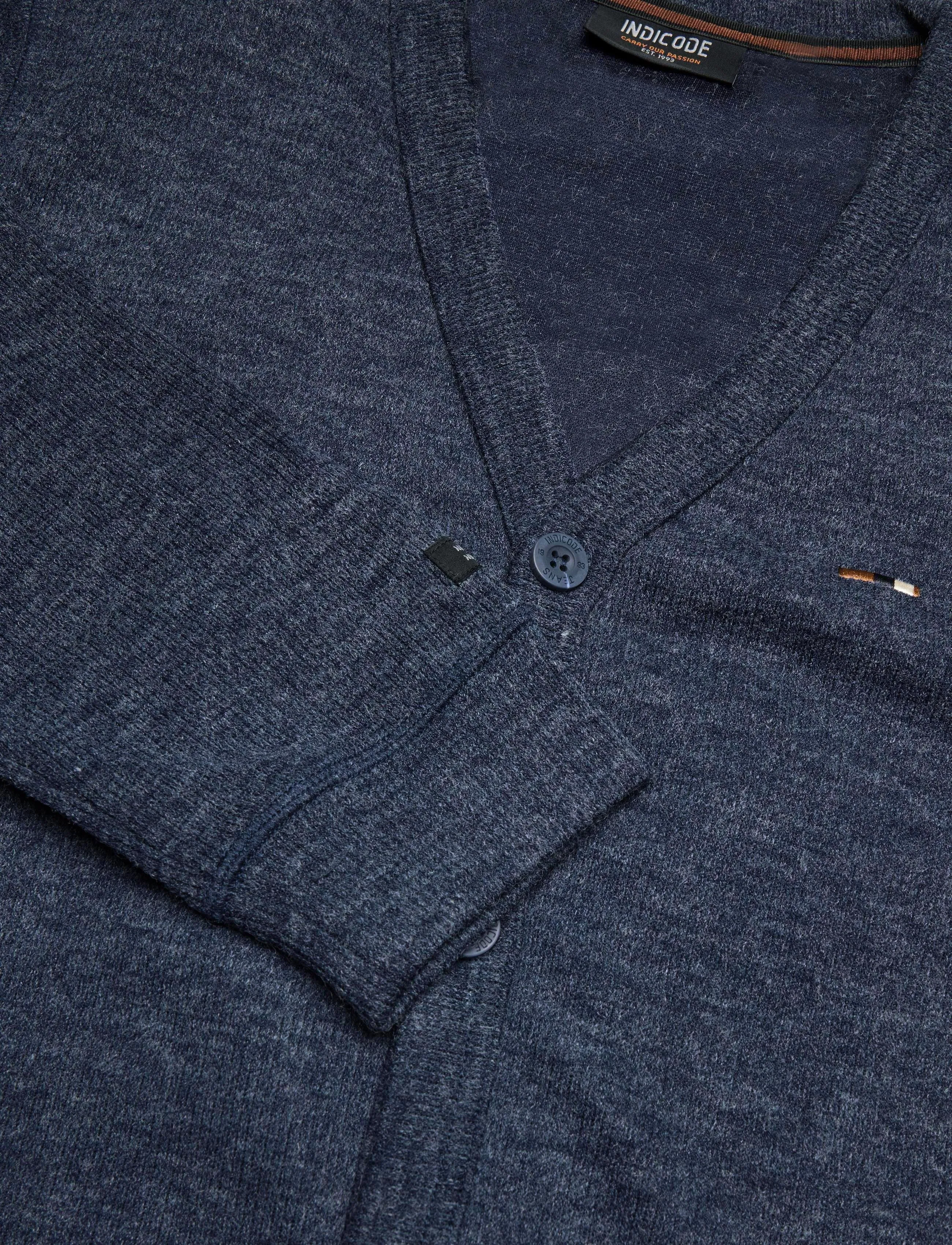 INDICODE - INDorburn Cardigan - strickjacken - navy mix - 2