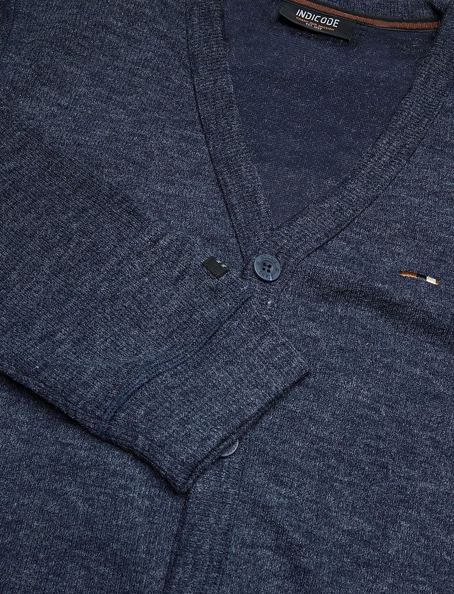 INDICODE - INDorburn Cardigan - strickjacken - navy mix - 2