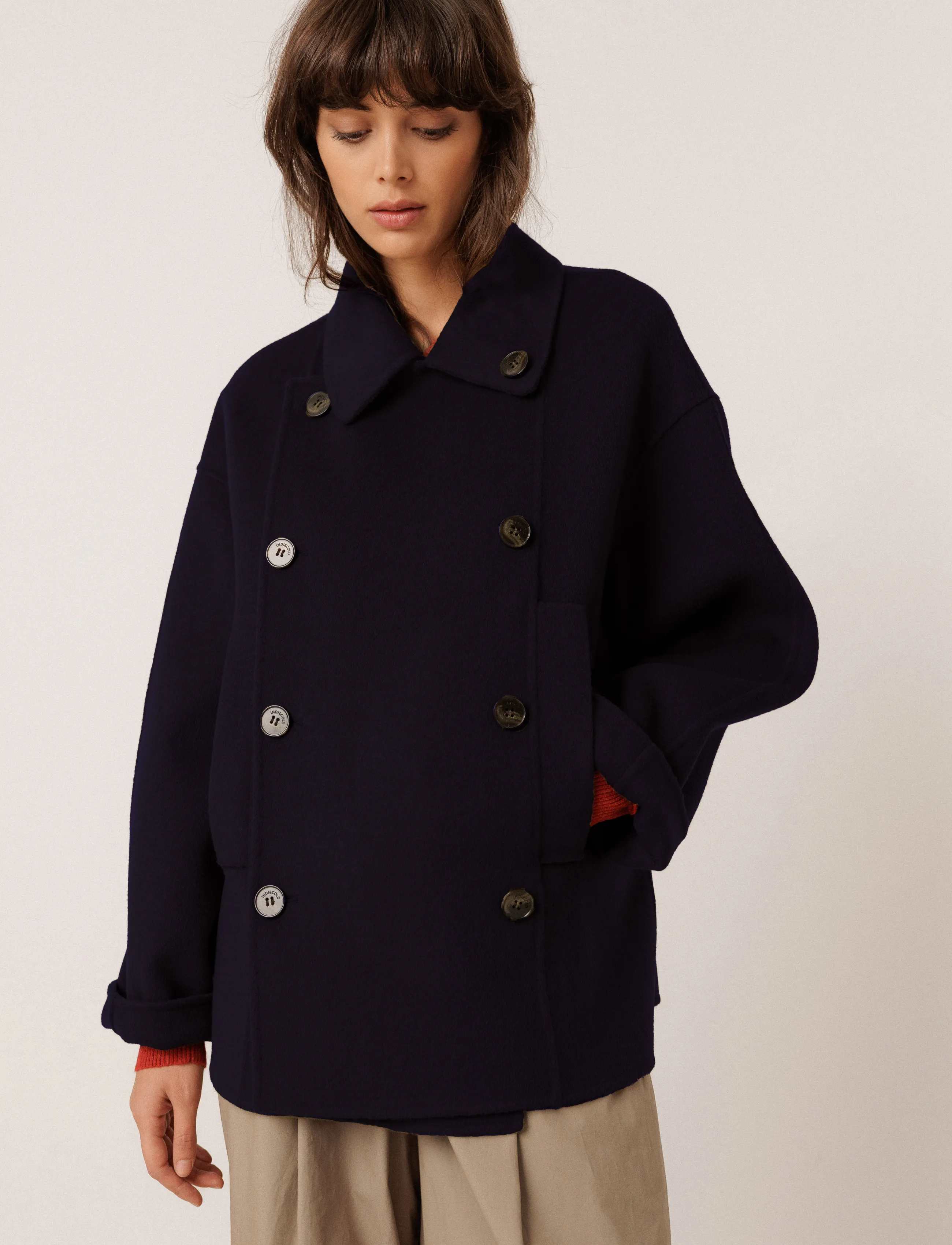 INDI&COLD VI26BY600 - Joped ja mantlid - 603.MARINO / navy