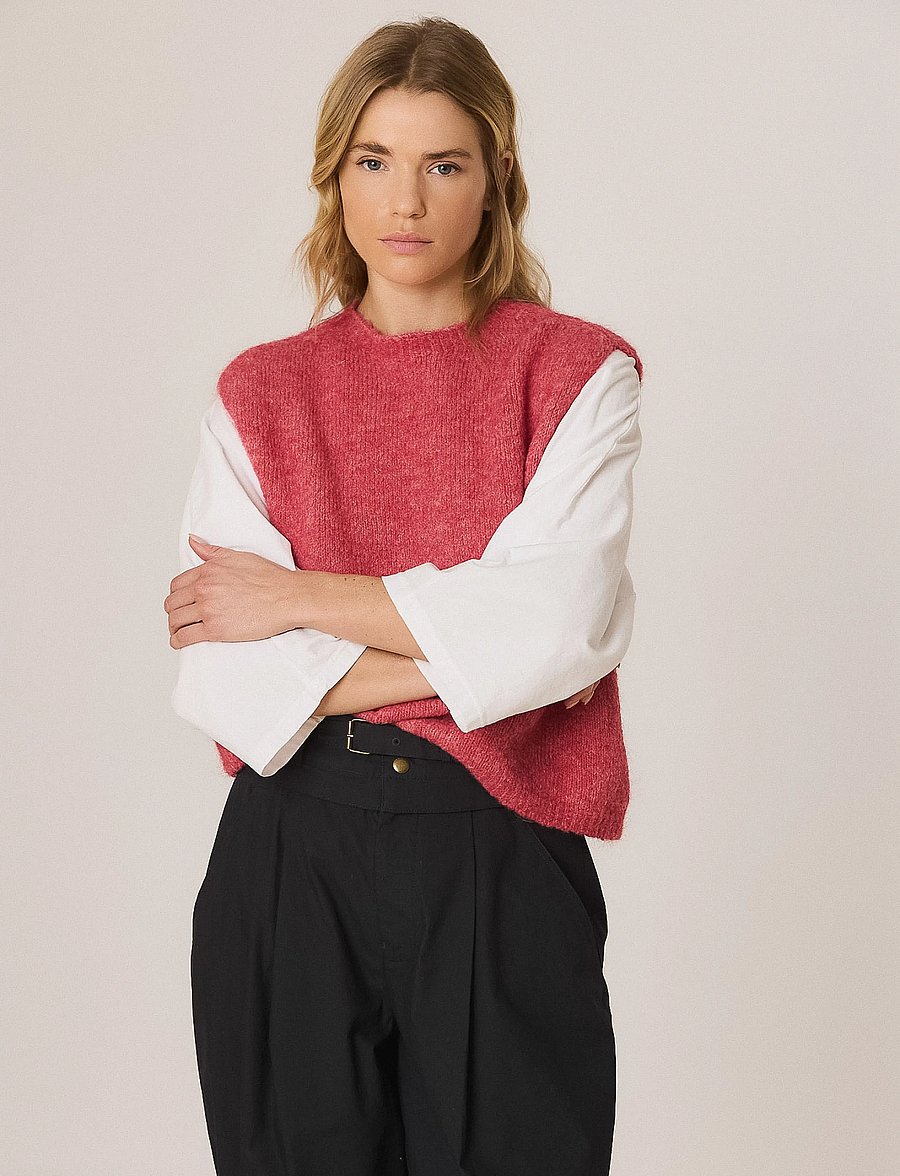 INDI&COLD - VI26FG546 - knitted vests - 200.rosa - 0