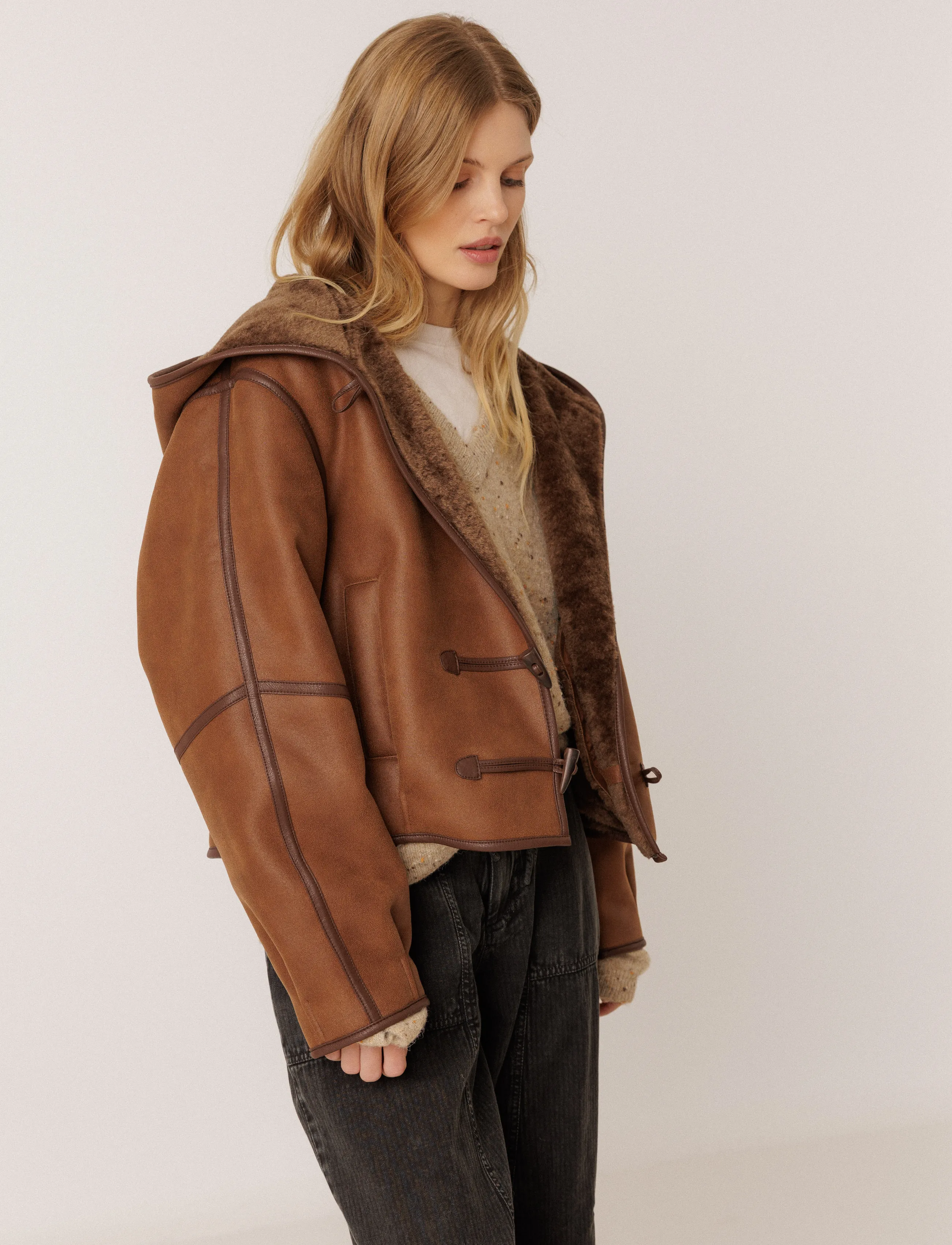 INDI&COLD VI26MT631 - Joped ja mantlid - 122.TOFFEE / brown