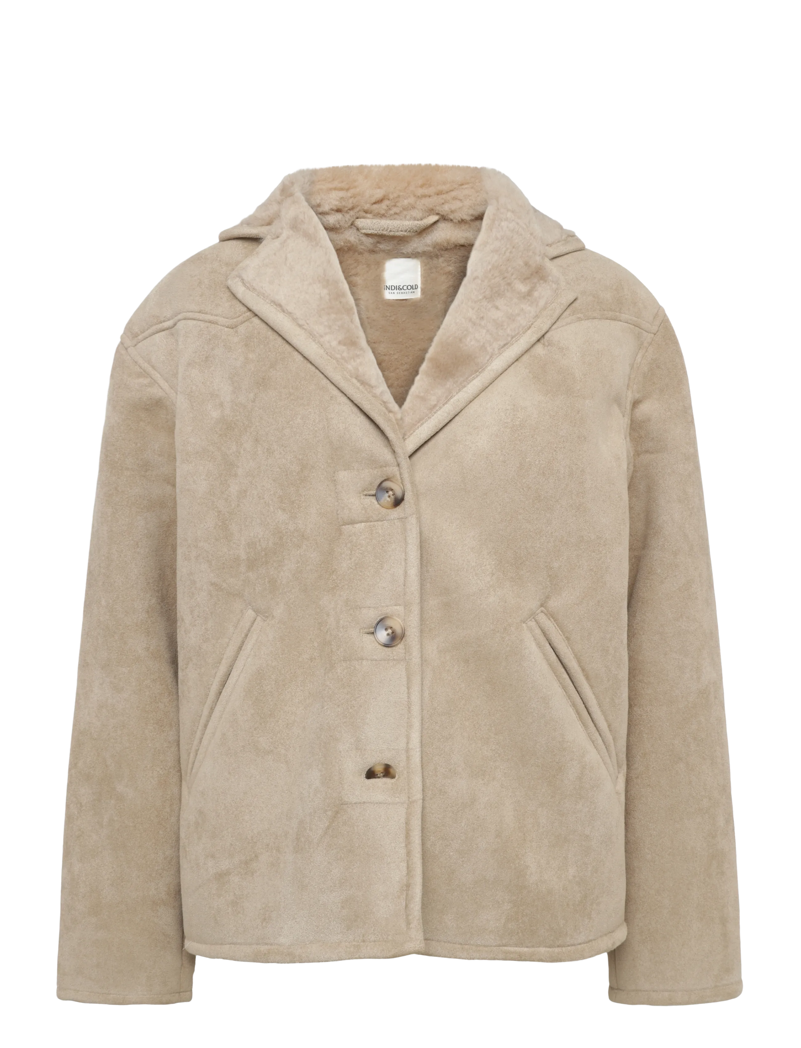 INDI&COLD - VI26MT632 - gervifeldur - 100.beige - 1