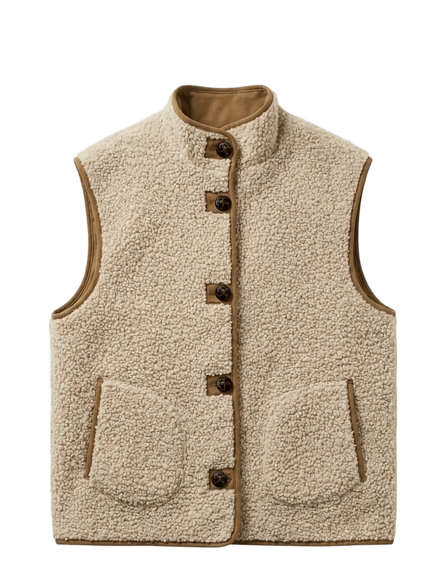 INDI&COLD - VI26MT635 - teddy-vestid - 108.camel - 1