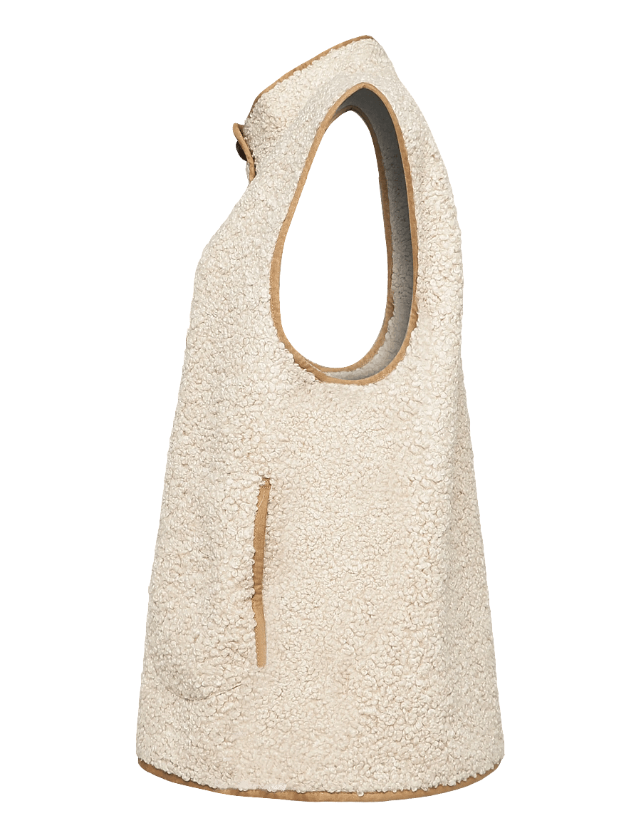 INDI&COLD - VI26MT635 - fleece- og teddyveste - 108.camel - 3