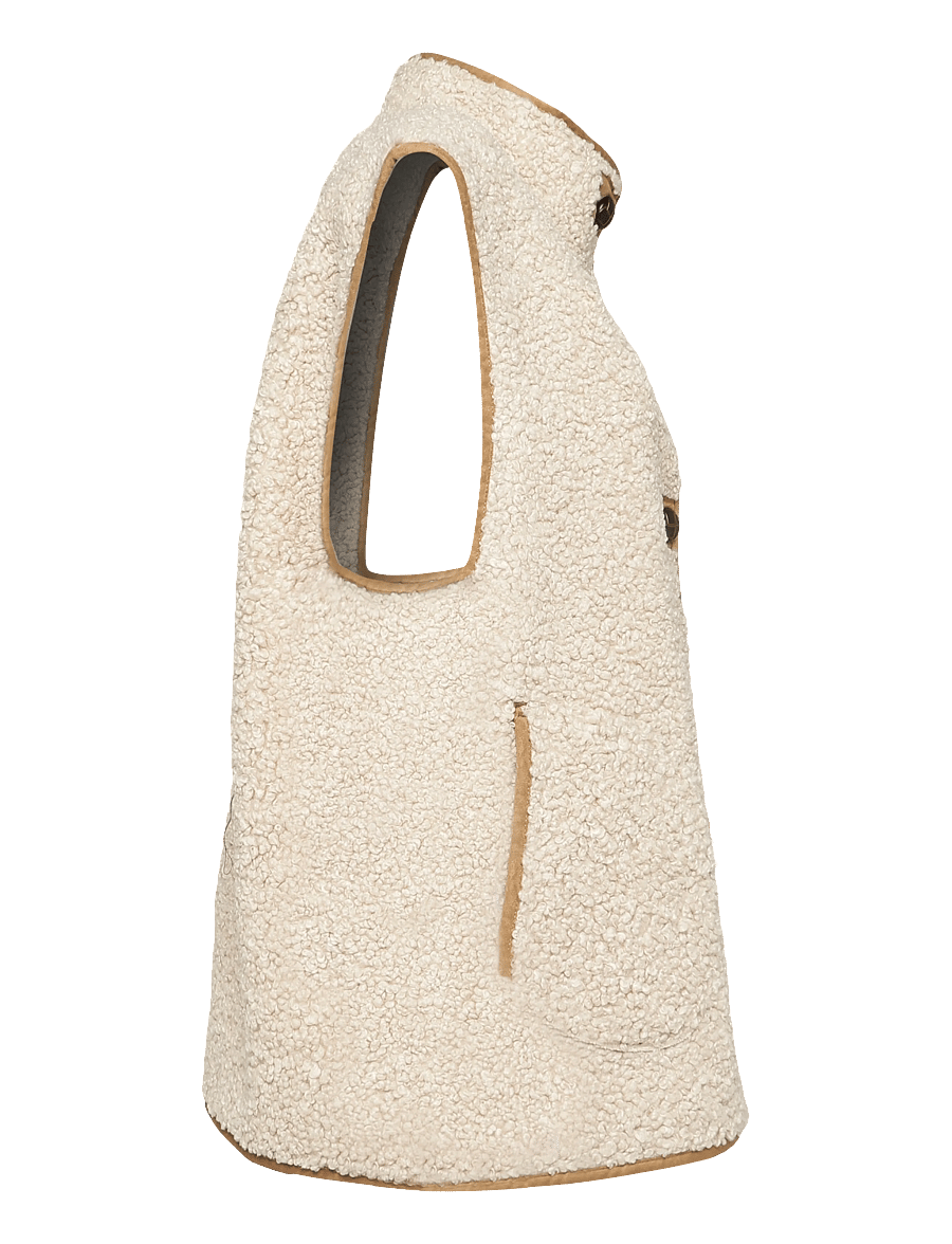 INDI&COLD - VI26MT635 - fleece- og teddyveste - 108.camel - 4