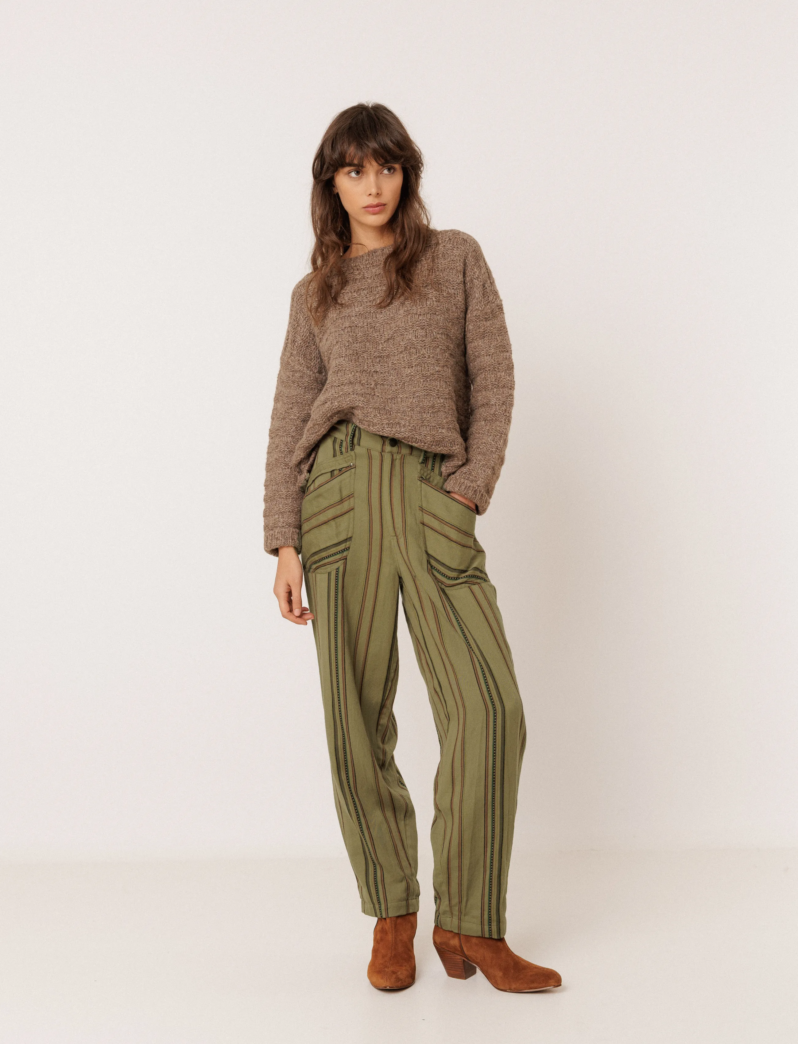 INDI&COLD Vi26Rd535, M, Knitwear, Braun - Jumpers, Frauen