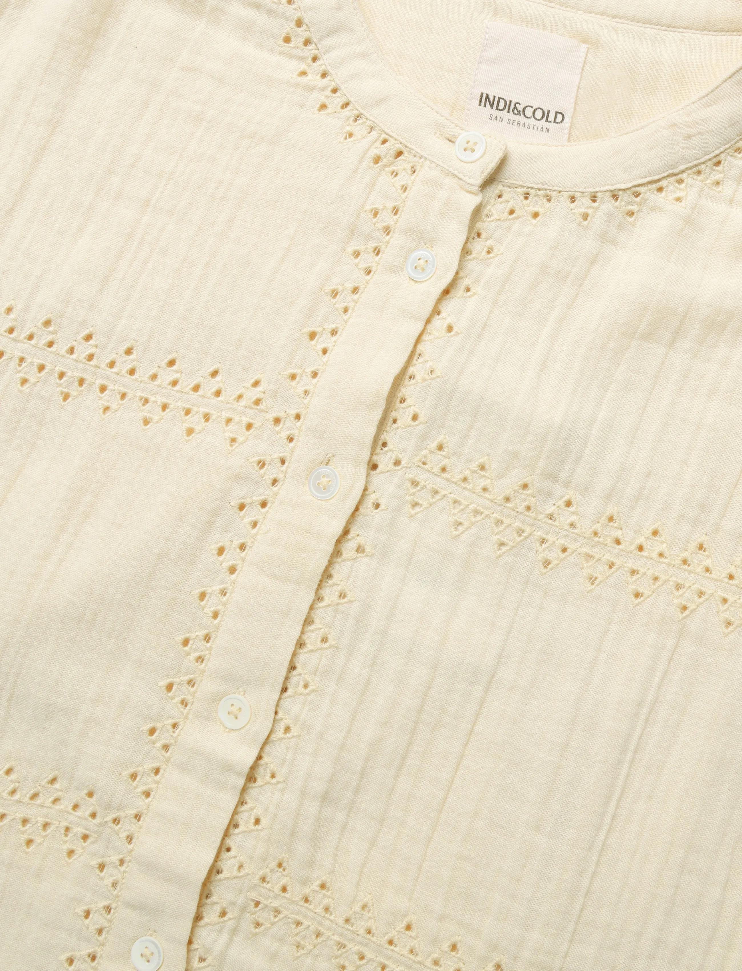 INDI&COLD - VI26SK835 - long-sleeved shirts - 318.mantequilla - 5