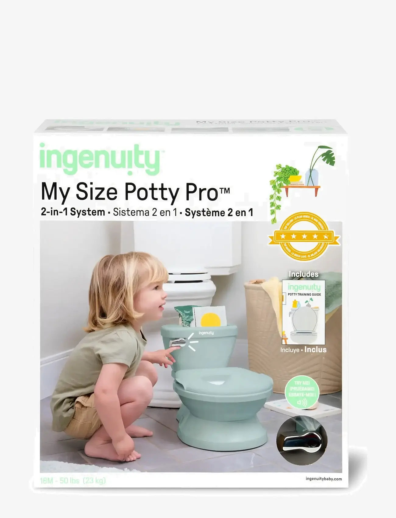 Ingenuity - My Size Potty Pro™ - Green - pottor - green - 2
