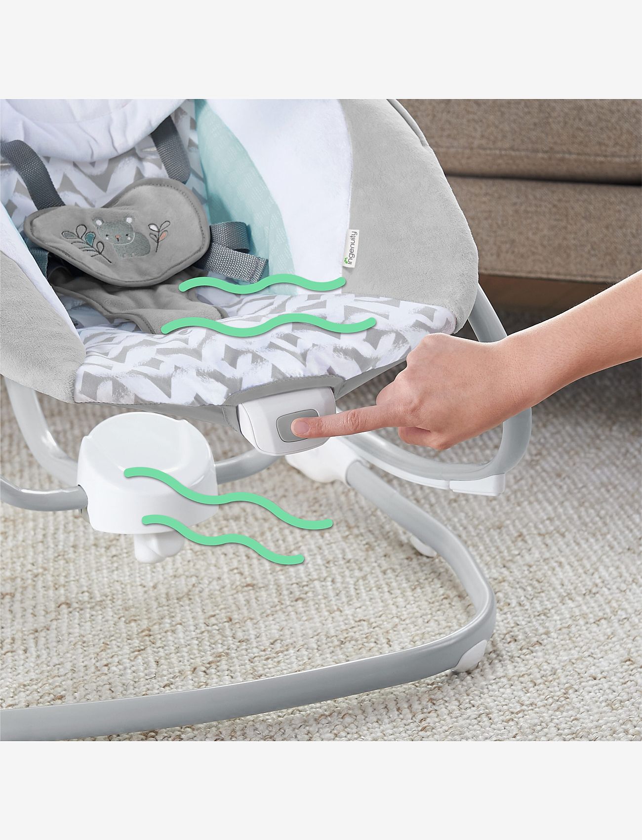 Ingenuity - SimpleComfort™ Compact Soothing Swing & Rocker™ - Raylan™ - kids - multi coloured - 2