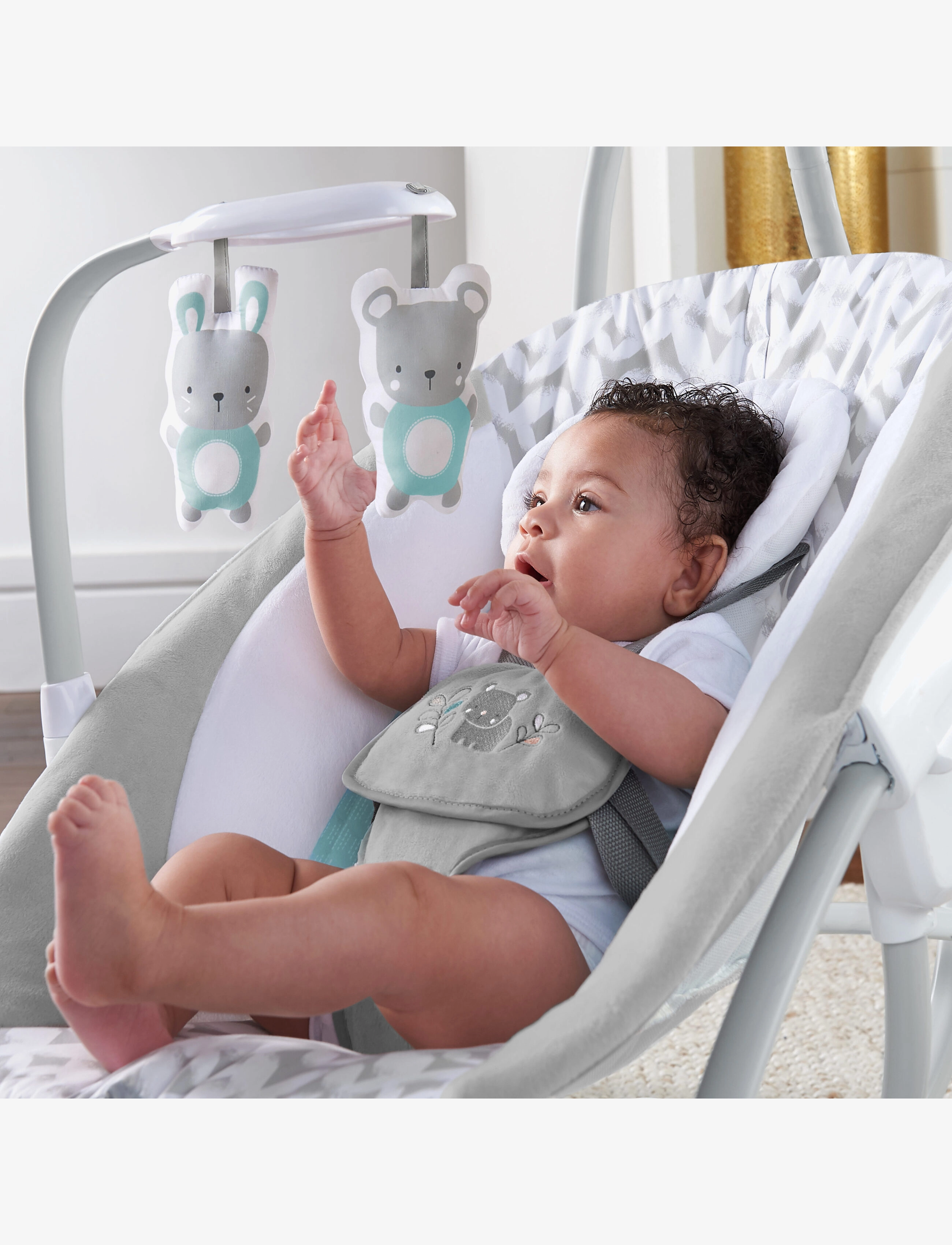 Ingenuity - SimpleComfort™ Compact Soothing Swing & Rocker™ - Raylan™ - babysitters - multi coloured - 5