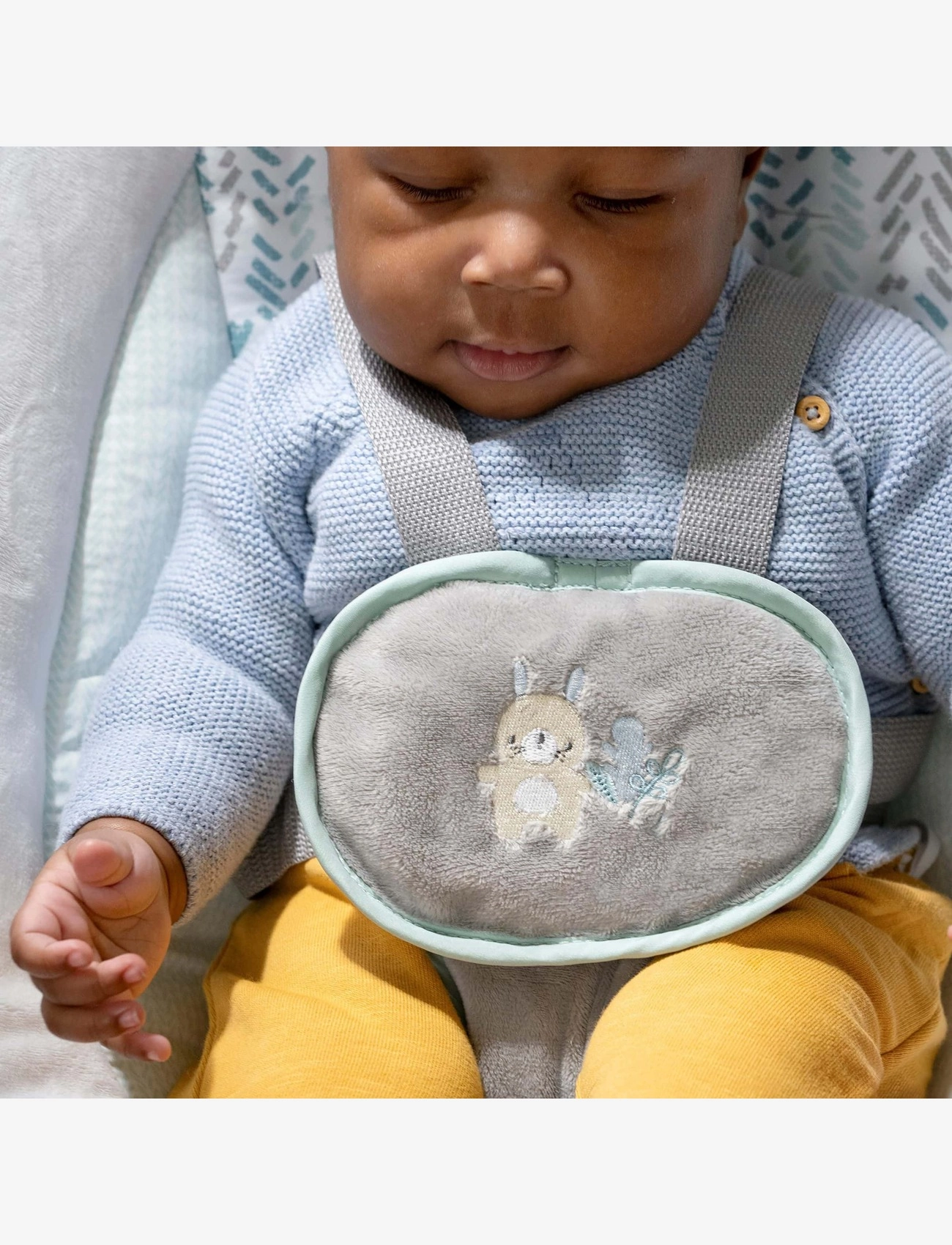 Ingenuity - AnyWay Sway™ PowerAdapt™ - Spruce™ bærbar baby-vippestol - babysitters - multi coloured - 5