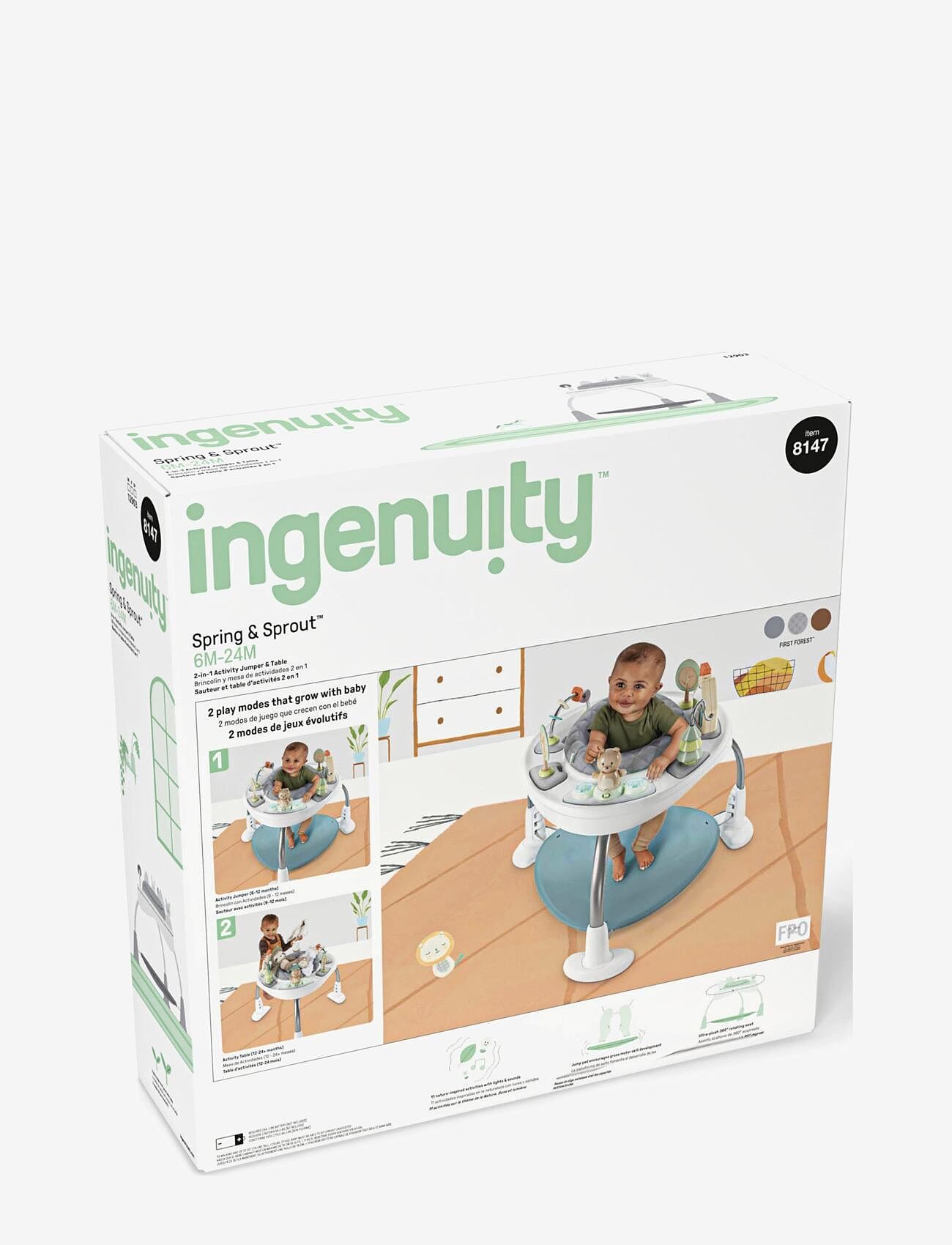 Ingenuity - Spring & Sprout™ - First Forest™ 2-in-1 legetrampolin og bord - cadeaus voor kinderen - multi coloured - 5