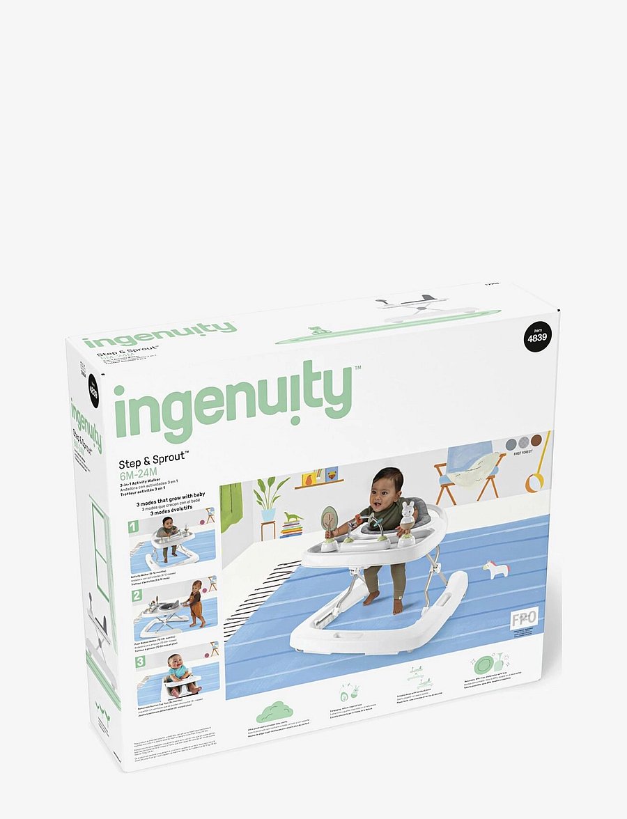Ingenuity - Step & Sprout™ - First Forest™ 3-i-1 gåvogn - multi coloured - 4