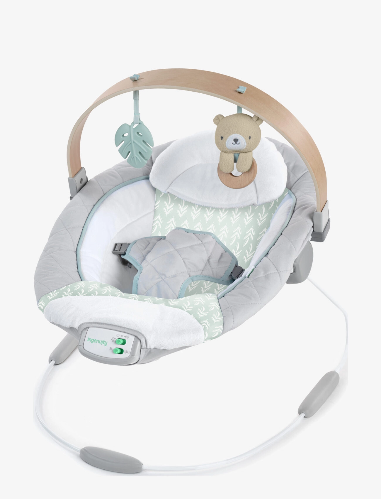 Ingenuity Cosy Spot skråstol med aktivitetsbøjle i træ - App deal - MULTI COLOURED / multi