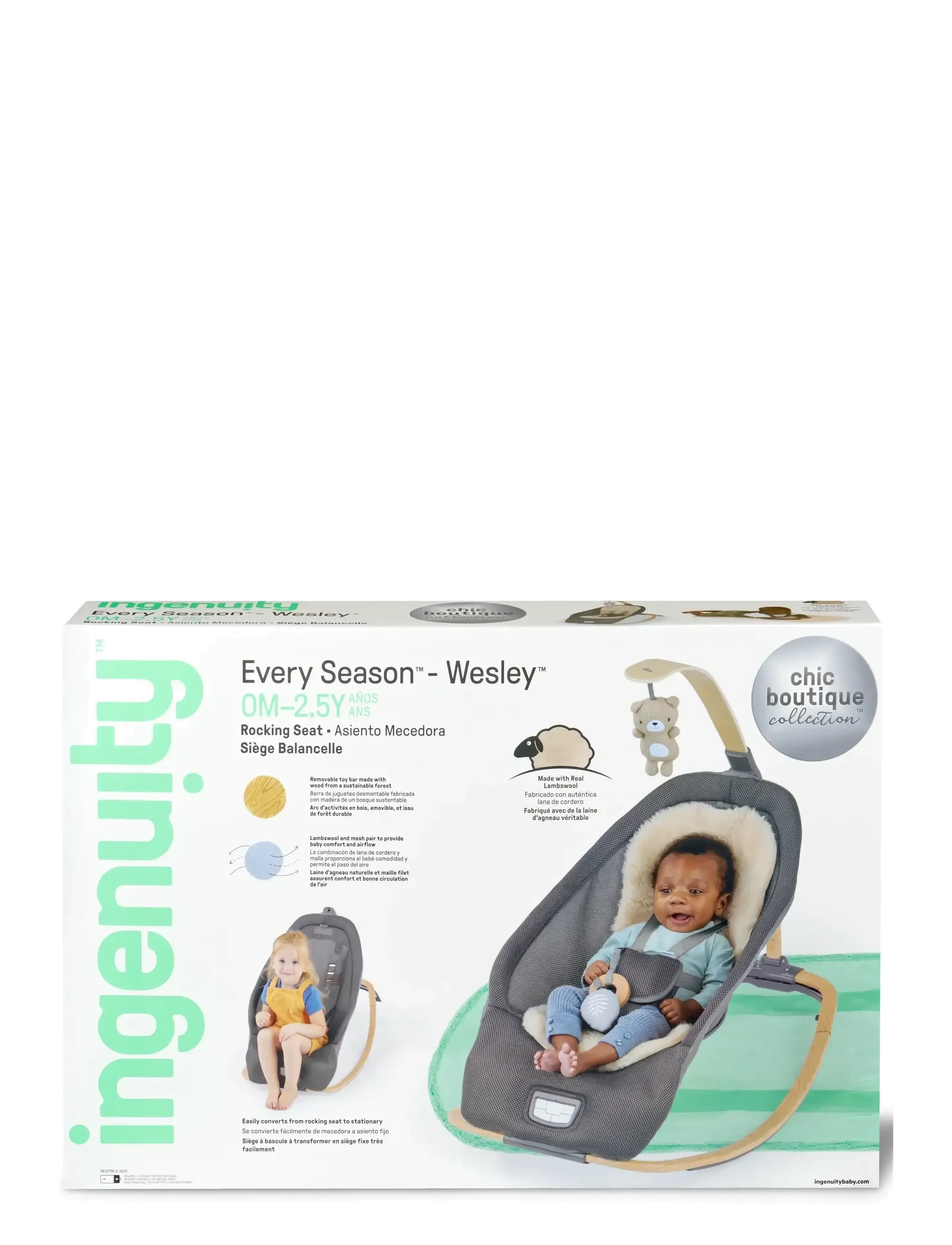 Ingenuity - Every Season™ Rocking Seat - Wesley™ - skråstole - multi coloured - 2