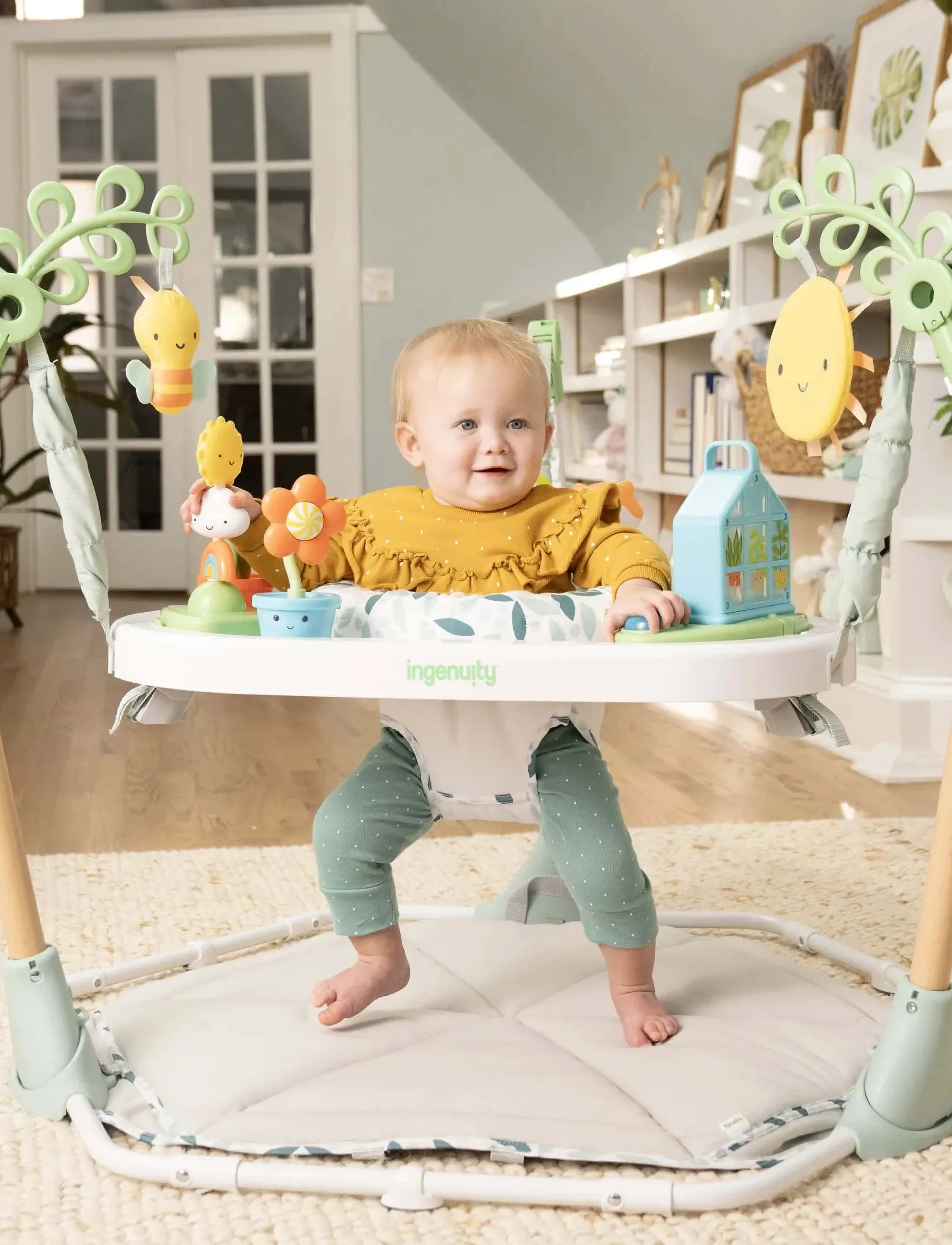 Ingenuity Tummy To Toes 6-In-1 Milestones Center, One Size, Multi/patterned, Baby Legetøj > Activity Gyms, Børn