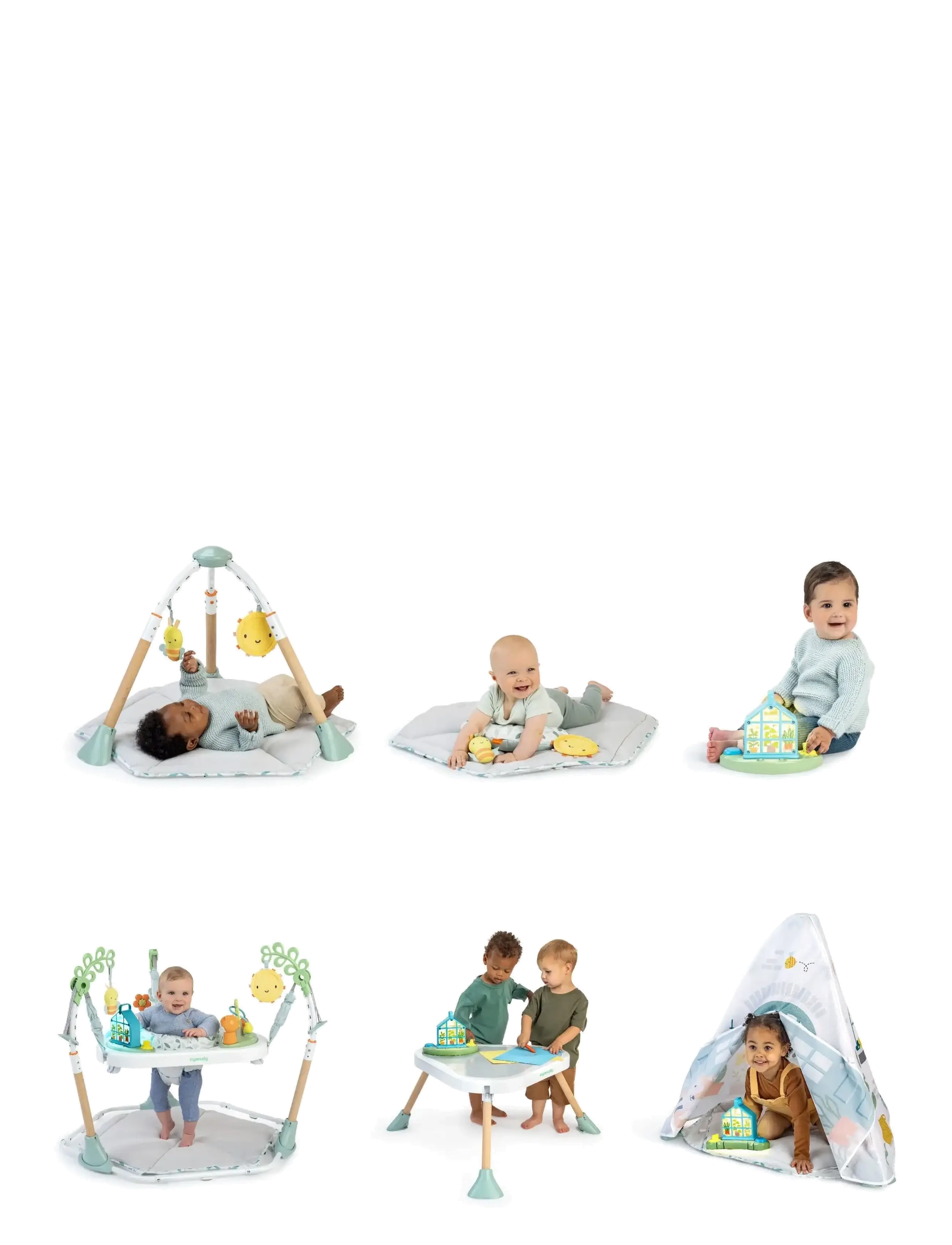 Ingenuity - Tummy to Toes™ 6-in-1 Milestones Center - aktivitetscentre & legemåtter - multi coloured - 3