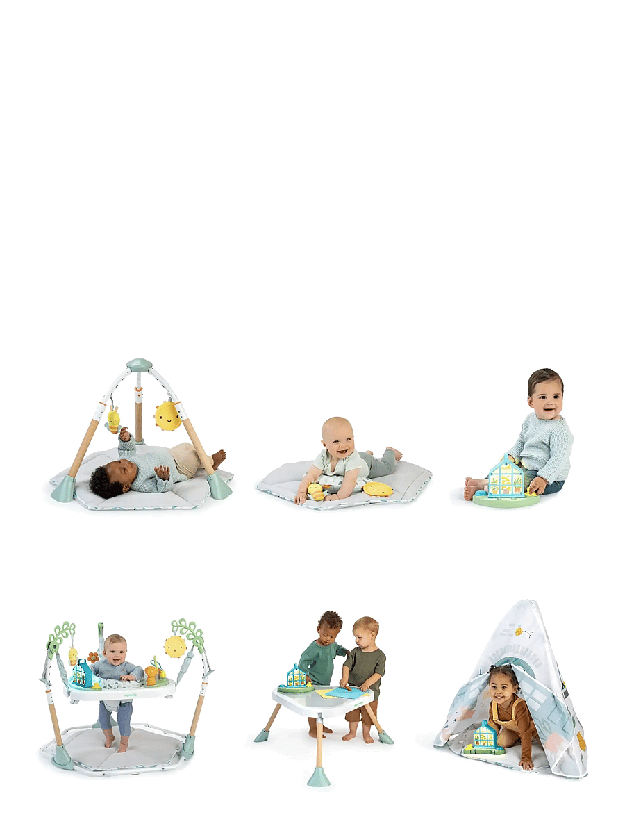 Ingenuity - Tummy to Toes™ 6-in-1 Milestones Center - babygym & lekmattor - multi coloured - 3