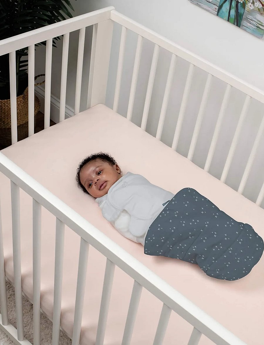 Ingenuity - SwaddleMe™ by Ingenuity™ All Season Swaddle - Stardust - sovpåsar - grey - 0