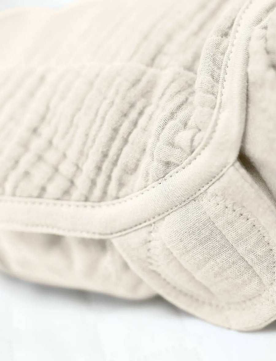 Ingenuity - SwaddleMe™ by Ingenuity™ Muslin Original Swaddle - Cream - muslinfiltar - beige - 3
