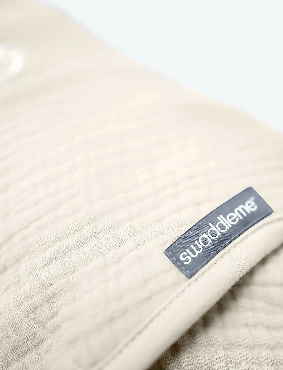 Ingenuity - SwaddleMe™ by Ingenuity™ Muslin Original Swaddle - Cream - muslinfiltar - beige - 4